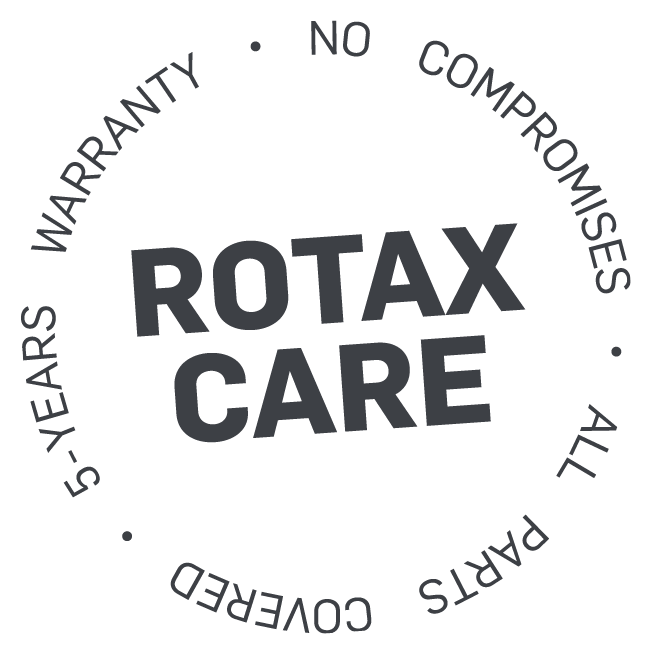 Rotax Care Button aus Prospekt with background