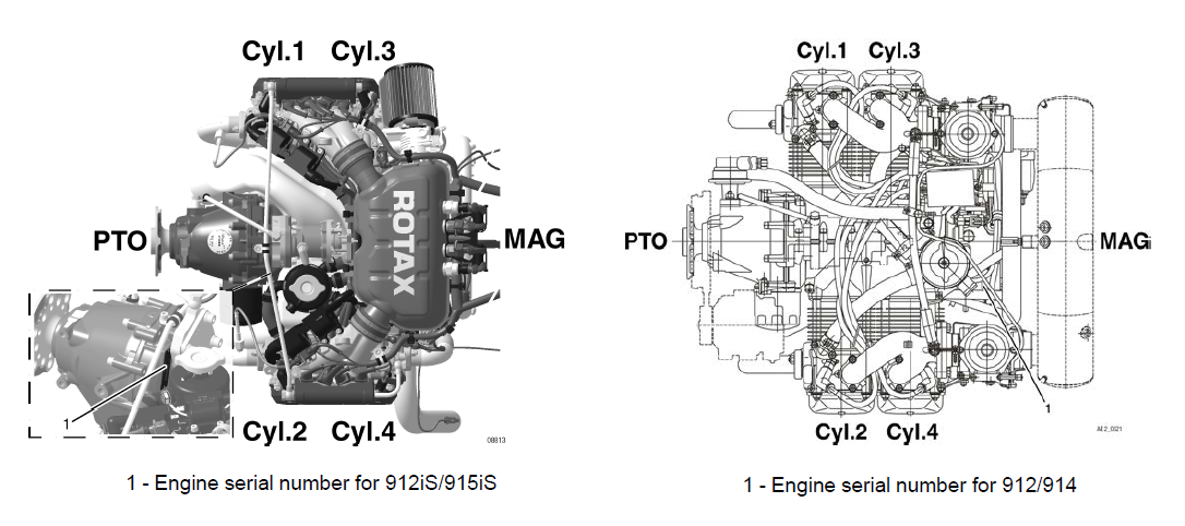 Engine serial numbrer